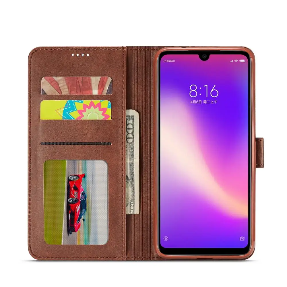 Кожаный чехол-кошелек для Xiaomi Redmi 7 7A, слот для карт и силиконовый флип-чехол Redmi 7, роскошный чехол