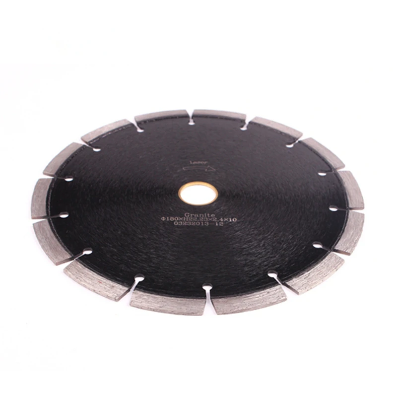 

DB50 Key Slot Diamond Cutting Disc 7 Inch D180mm Sintered Cutting Wheel Hot Press Segmented Saw Blades for Hard Granite 10PCS