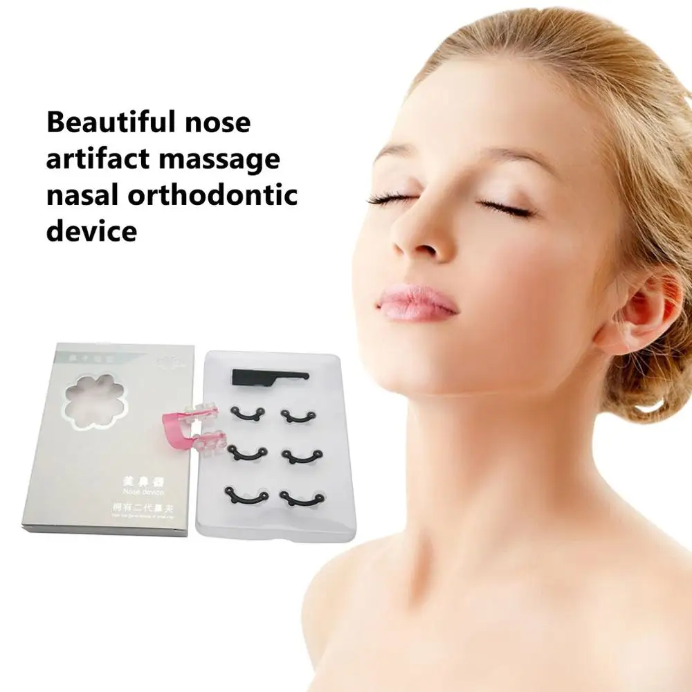 Красота нос артефакт носовая ручка массажные носовые скобки зажим для носа луч ринопластика Красота Инструменты нос усилитель