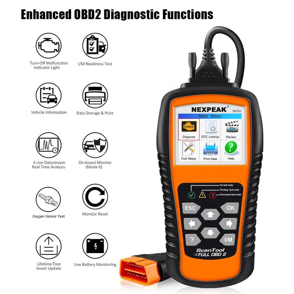 Универсальный сканер OBD2 автомобильный диагностический для диагностики