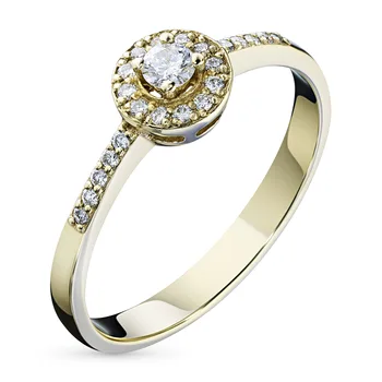 

Yellow gold ring with diamonds e0301kts04153200