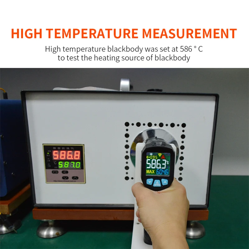 MESTEK-50-800 Degree Digital Infrared Thermometer Humidity Meter Thermometro Hygrometer Temperature Laser Gun Pyrometer