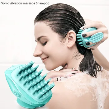 

Sonic Vibration Shampoo Brush Sonic Massage Care Shampoo Deep Cleansing Scalp Lazy Comb To Relax Scalp Comb Hairbrush Props
