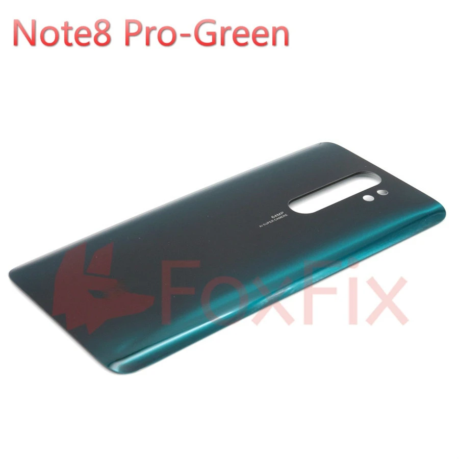 transparent mobile frame Back Glass Cover For Xiaomi Redmi Note 8 Pro Battery Back Cover Replacement Note8 Rear Housing Door Clear Case Repair Parts mobile phone housings Housings & Frames