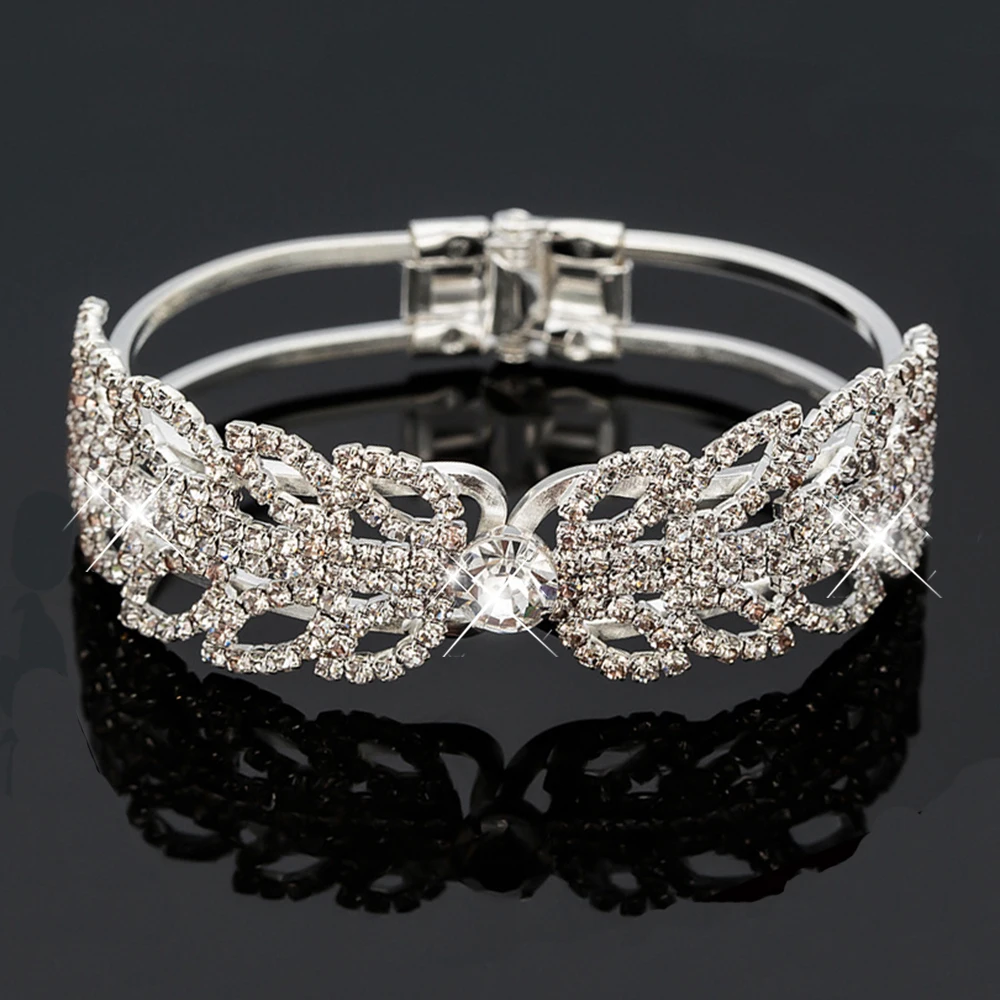 AINAMEISI модный браслет в стиле панк с кристаллами для женщин, стразы, ювелирные изделия, свадебные браслеты с подвесками и браслеты, подарок на свадьбу