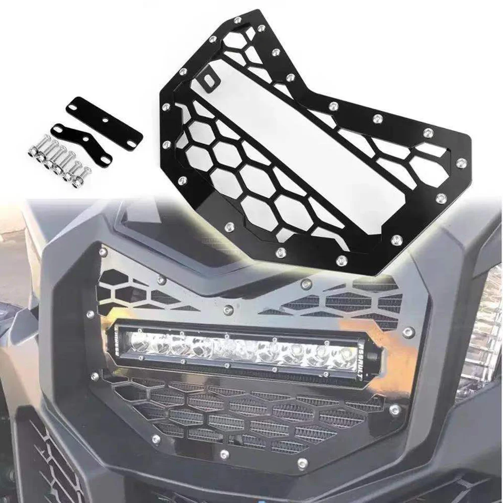 ATV Accessories Front Bar Grille For 2016-2019 Year Canam Maverick x3 Grill(ATV Parts Steel Punisher Grills) saivis oem auto parts main grille for lexus rx200t 450h rx350 2016