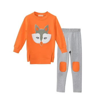 Kids Girls Cartoon Clothing Sets Long Sleeve Sweatshirt +Pants Children Tracksuit Sport Suit Autumn Fall Girl Clothes 3-14 Years 4
