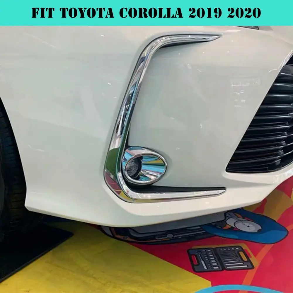 Для Toyota Corolla 2019 2020 автомобильный ABS хромированный передний противотуманный