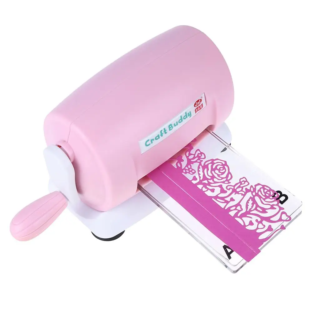 Pink DIY высечка тиснения машина для скрапбукинга бумаги Резак высечки машина для высечки дома высечки штампы DIY Инструменты - Цвет: Pink