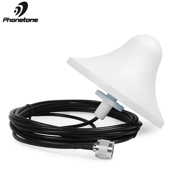 

Indoor Ceiling Antenna 850~2500MHz 5dBi Omni-directional internal Antenna with N male connector For Signal Booster with 5m Cable