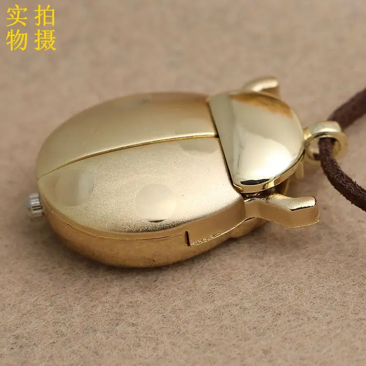 

Coccinella Septempunctata Item Chained List Genuine Leather Chaining Watch All Gold Beetle Chained List AliExpress Europe And Am