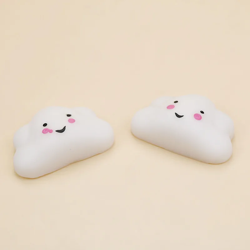 White Clouds 5 шт. мини антистресс Kawaii Дети рука сжимает щепки шутки лапы кошки панда новинка игрушки для снятия стресса украшения милые - Цвет: White Clouds