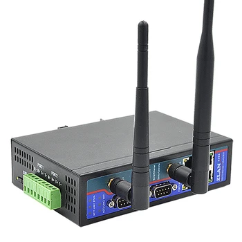 

ZLAN8304N2-7 2 ports 4 RJ45 RS232 RS485 RS422 to GSM 3G 4G Wifi Ethernet Mutual Convert Router Switch modem serial server