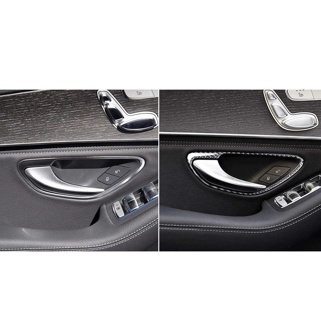 Замена для Mercedes Benz C class W205- 4 шт./компл. автомобиля Внутренний дверной ручки рамка украшения накладка