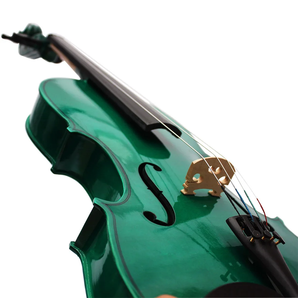 Professional 4/4 Viola Spruce Panel Solid Wood Dark Green Acoustic Viola Stringed Instrument With Case Bow For Musical Lover
