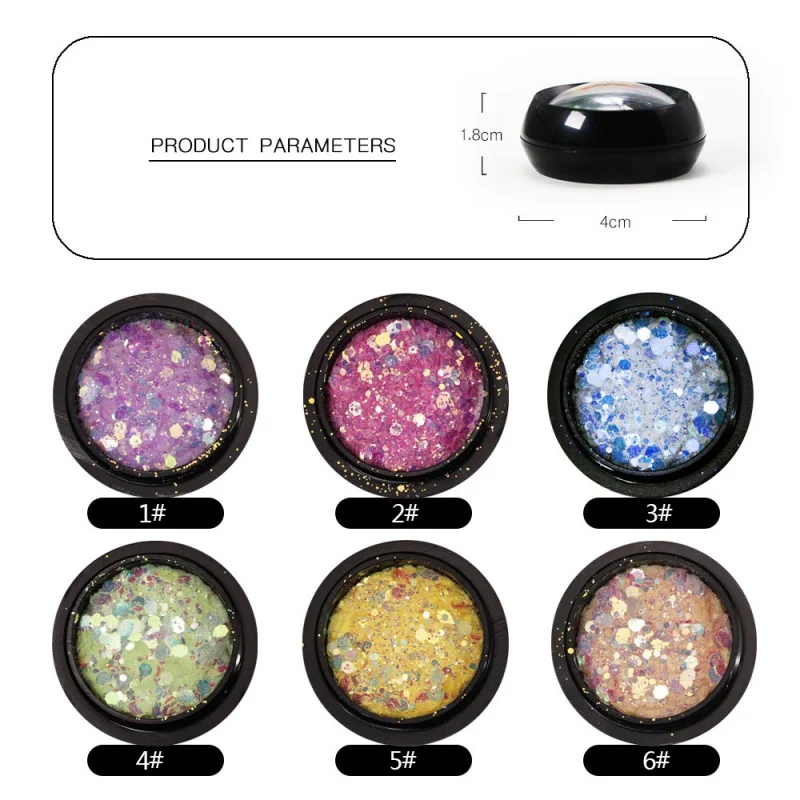 

Great value manicure lamp long shiny highlighter luminous sequins eye shadow body sequins and other nail tools