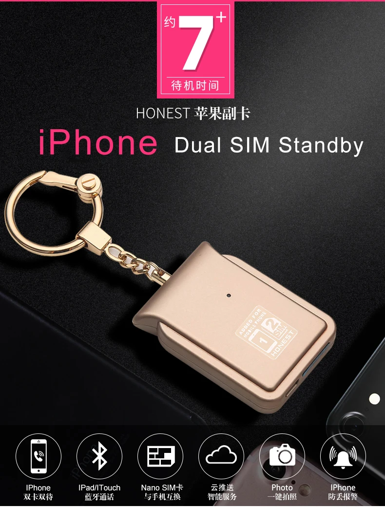 

Dual Sim Dual Standby Adapter No Jailbreak iOS 12 Call Text Functions For iPhone5/6/7/8/X/XS max / i Pod Touch 6th/iPad sim tray