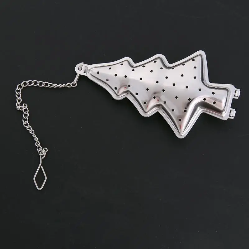 Christmas Tree Tea Infuser Stainless Steel Loose Leaf Tea Strainer Filter for Teapot Xmas Kitchen Gadgets Tea Tool
