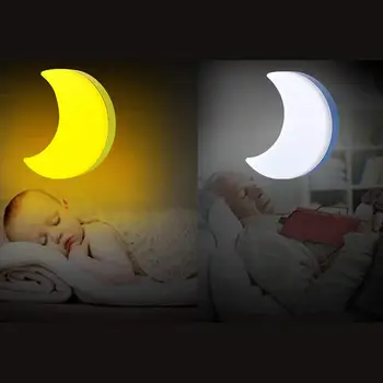 

Sensor Control Mini Moon LED Night Light For Dark Night Children Bedroom Bedside Lamp EU Plug Baby Sleeping Light