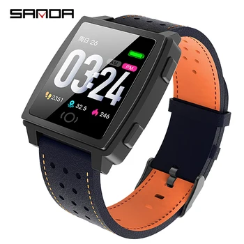 

SANDA Newest Bluetooth Smart watch Heart Rate Monitor Smart band Bracelet Screen Steps Distance Calories Sports Wrist Watch
