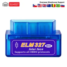 Elm327 v1.5 bluetooth/wifi obd2 v1.5 mini elm 327 pic18f25k80 chip ferramenta de diagnóstico automático obdii protocolo para android/ios/windows
