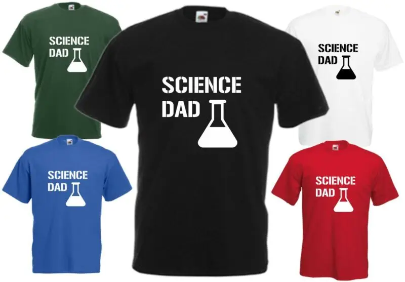 Science Dad T-Shirt Fathers Day Gift Laboratory Chemistry Daddy Christmas |