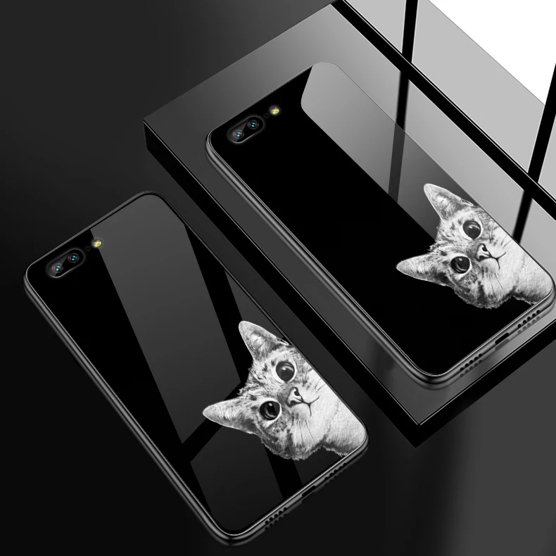 Чехол из закаленного стекла для OnePlus 3 3T 5 5T 6 6T 7 7 Pro Coque для Samsung Galaxy S8 S9 S10 Plus модные противоударные чехлы для телефонов - Цвет: W218