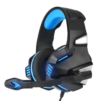 

USB Interface With Microphone 3.5mm Surround Sound Adjustable Angle Gaming Headset Soft Noise Cancelling Led 3D Stereo