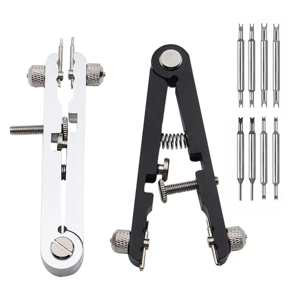 

V Type Watch Bracelet Pliers Remover Repair Tool with 8Pcs Pins for 6825 Strap