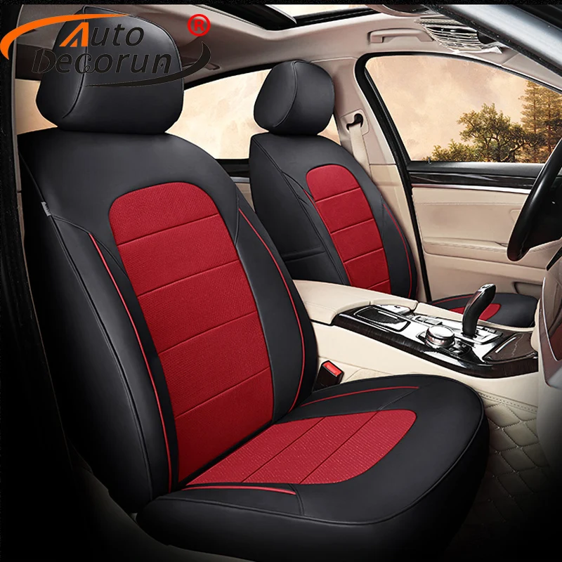 Чехлы AutoDecorun из натуральной кожи для автомобильных сидений KIA Sportage 4 2014 аксессуары