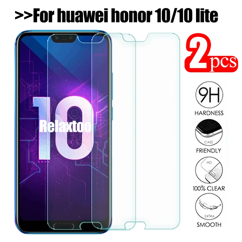 2 шт закаленное стекло для huawei honor 10 защитное стекло на honor 10 COL-L29 honor 10 lite honer 10 5,8" Защитная пленка для экрана