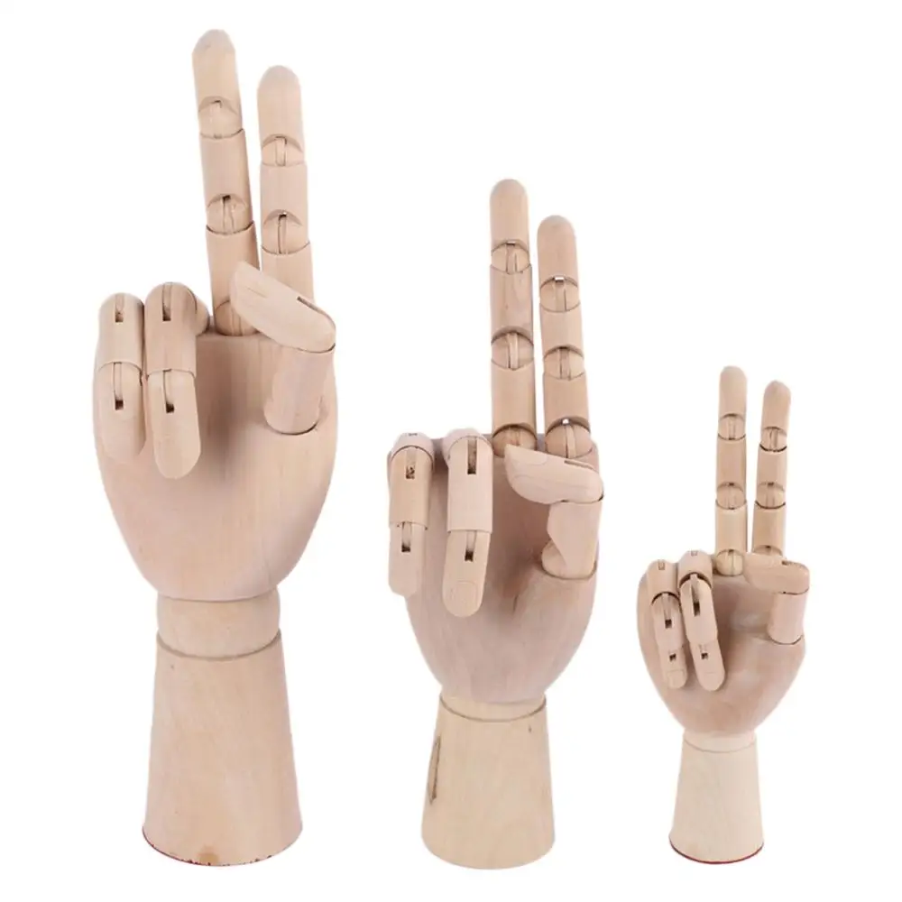 781012InchesTallWoodenHandDrawingSketchMannequinModelWooden