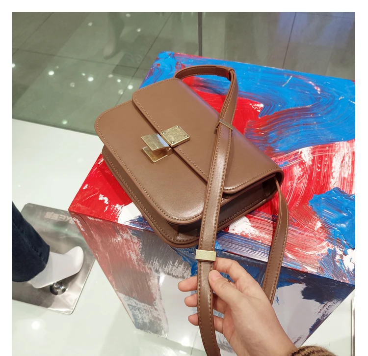 Classic box ladies shouder bag Genuine Leather crossbody bags for women famous brand luxury handbags women‘bags designer