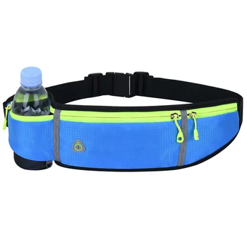 

Running Belt Waist Pack with Water-repellent Water Bottle Holder for Men Women Durable Waist Pouch Fanny Bags