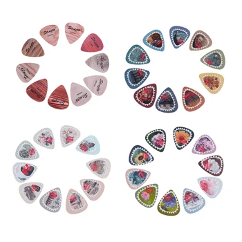 

10pcs Celluloid Guitar Pick Plectrums for Acoustic Electric Guitar Parts