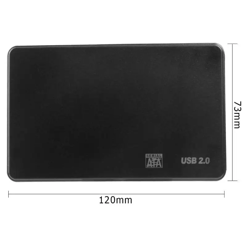 2,5 дюймовый чехол для жесткого диска SATA USB2.0 HDD Box внешний корпус жесткого диска