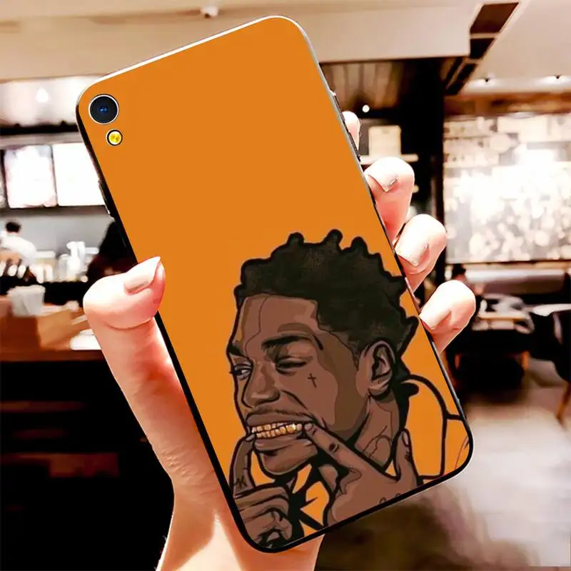 CUTEWANAN Kodak Black Rapper TPU black Phone Case Cover Hull For Vivo Y91c Y17 Y51 Y67 Y55 Y93 Y81S Y19 Y7S Case