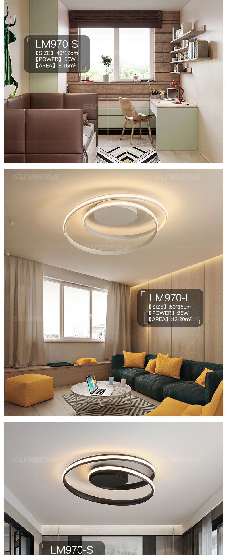 New Creative Ceiling Lights Amazon Google home Voice Control WiFi Smart Light For Living room Kitchen Kids Bedroom Modern Light