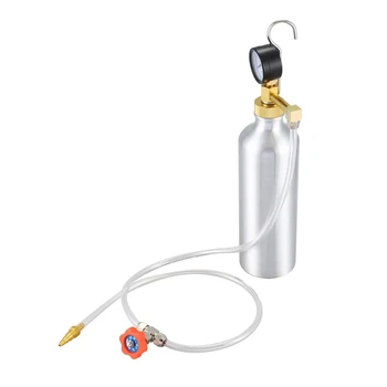 

1 Set Silver Car Engine Fuel System Cleaner Non-Dismantle Intake Valve System Cleaning Tester Kit 1.2L Filter Cleaning Bottle