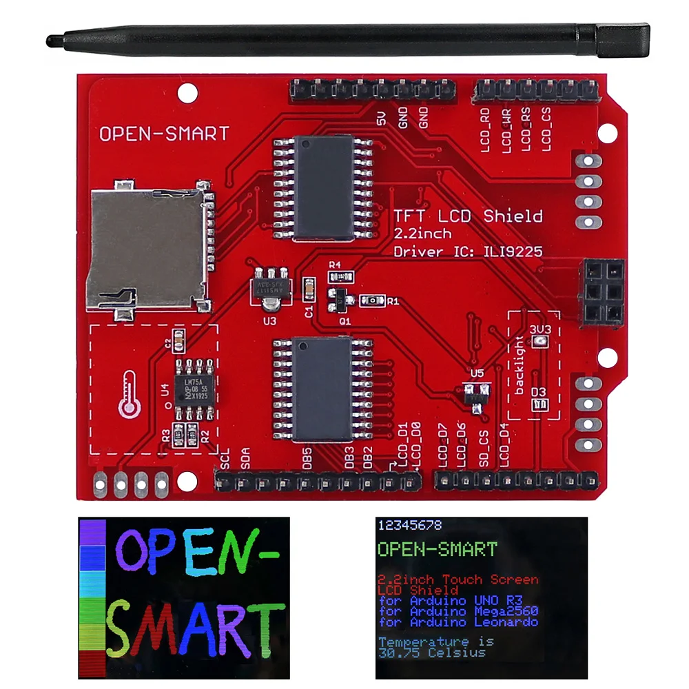 open-smart 2.2 tft lcd connection factory