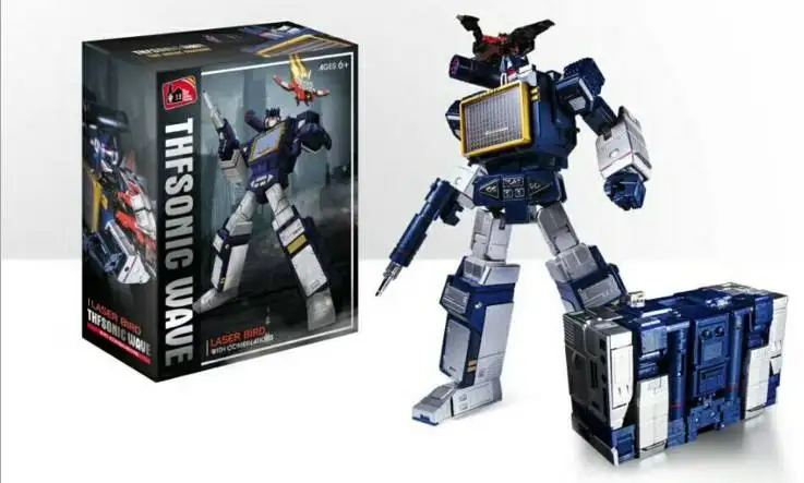 WITH BOX Трансформация THF01J THF01B звуковая металлическая часть Soundblaster Mp13 волна звуковая фигура волна игрушка - Цвет: WITH BOX