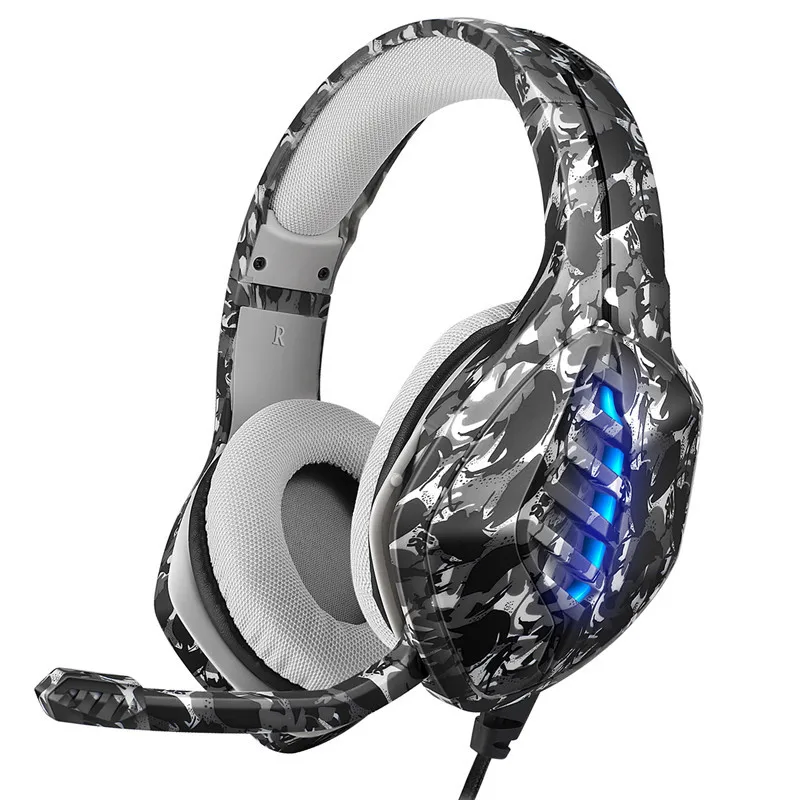 Headset Computer Game Headset Desktop Notebook Luminous Wire Control for ps4 Electronic Competition Headset
