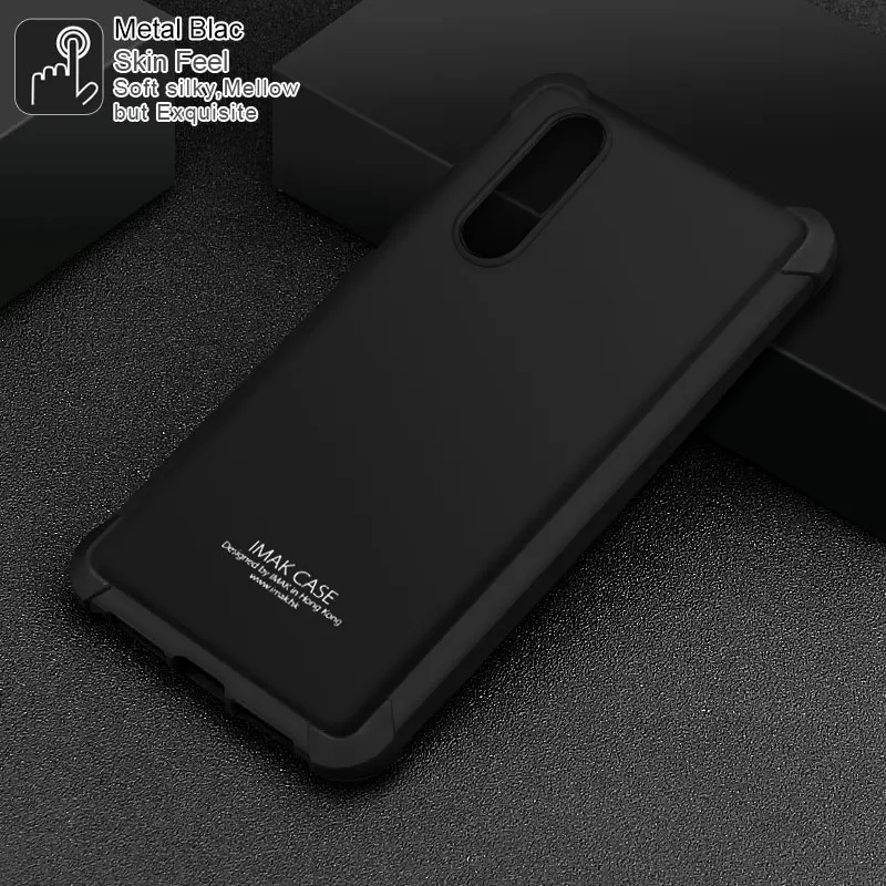 Metal Black IMAK углы подушка безопасности противоударный чехол для Sharp Aquos S2 Мягкий ТПУ чехол для Sharp S2 двойной полный чехол матовый чехол пленка для экрана - Цвет: Metal Black