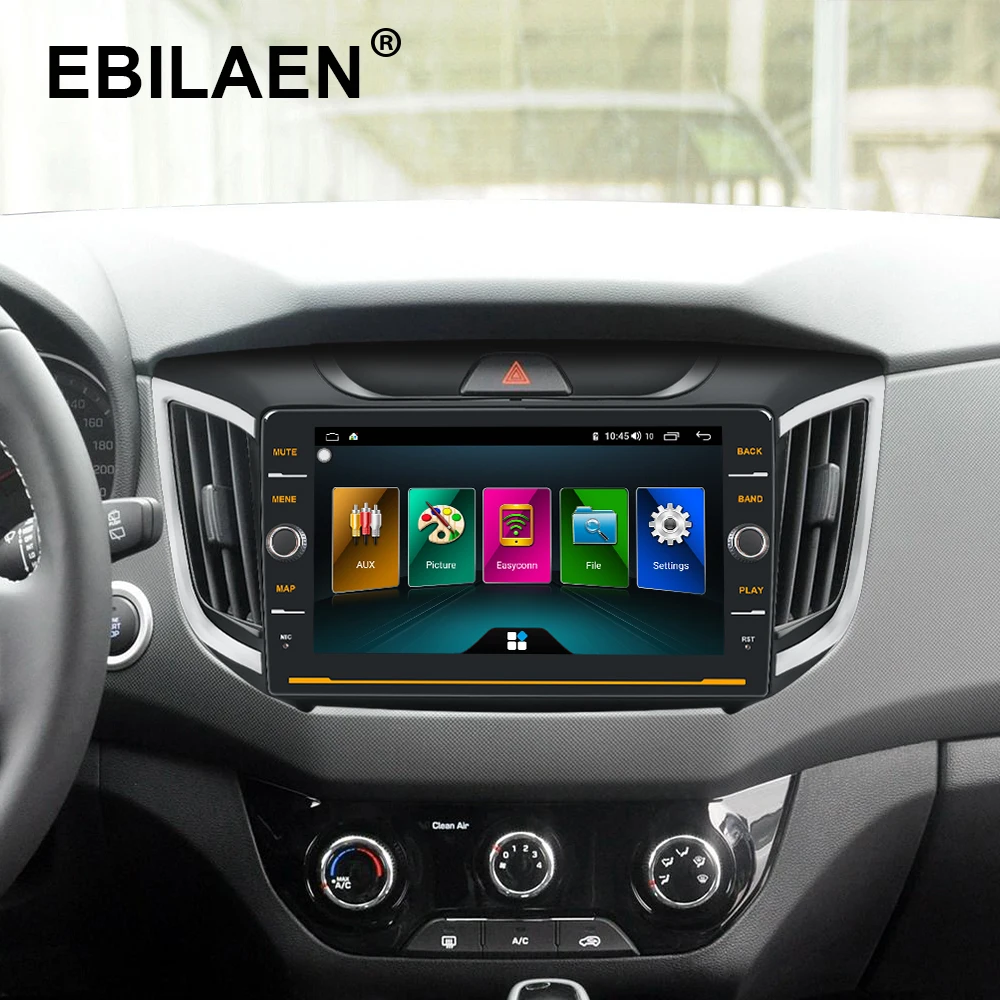 EBILAEN автомобильный Радио мультимедийный плеер для hyundai Creta IX25 2Din Android 8,1 Авторадио gps навигация магнитофон Аудио Видео
