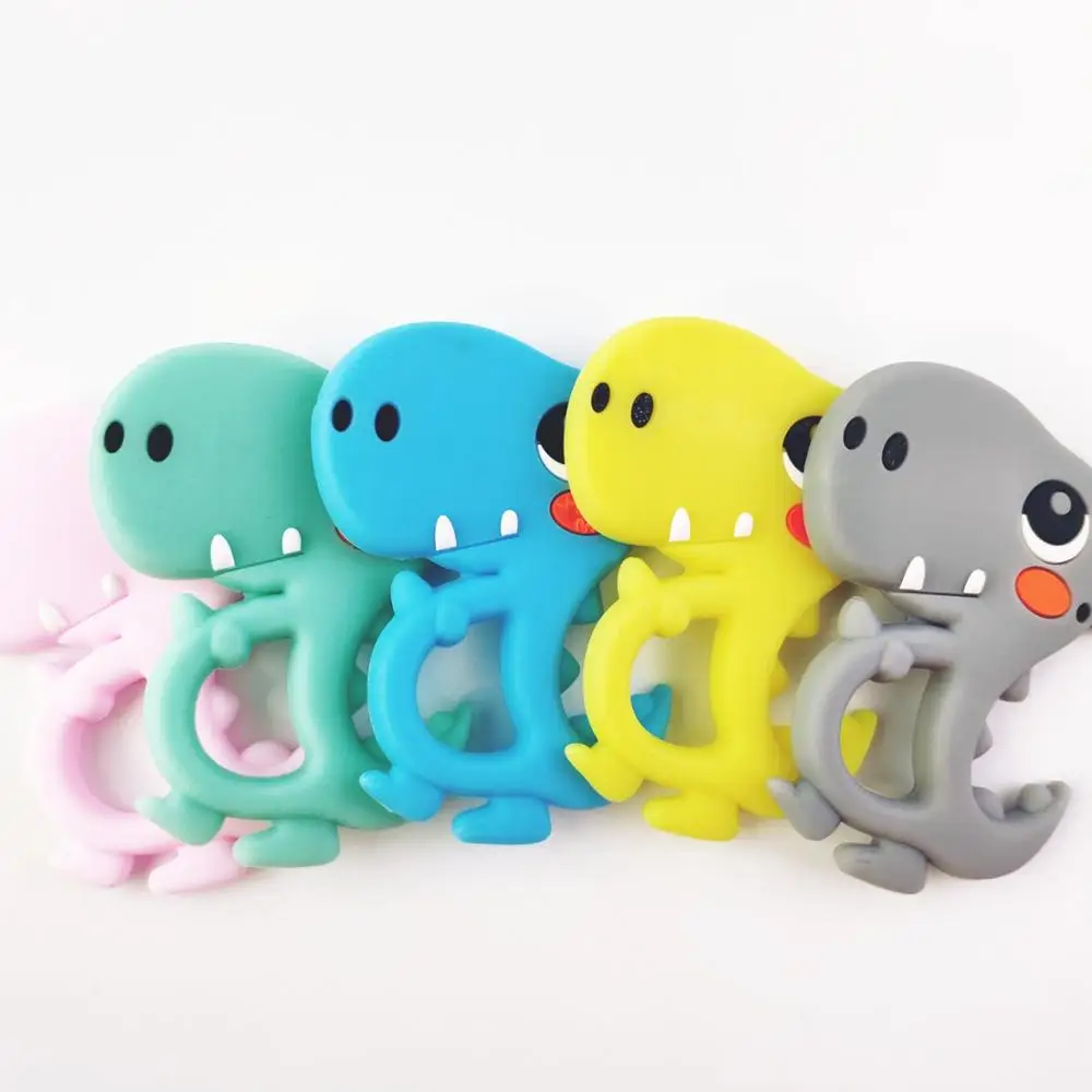 Imebaby Baby Teether Cartoon Animal Silicone Rodent BPA Free Baby DIY Bracelet Molar Toy Accessories 1pc