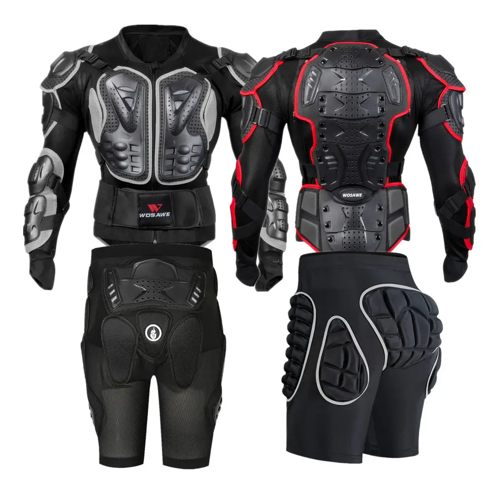 Tanie WOSAWE motocykl sportowy pancerz Protector Jacket Body bandaż ściągający Motocross Guard Brace ochraniacze klatki piersiowej ochrona narciarska
