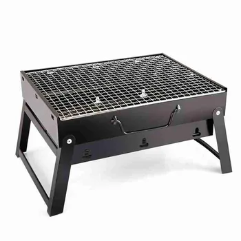 

Barbecue Grill Large Folding Portable Charcoal Stove Bbq Thicken Folding Grill Camping Garden Outdoor