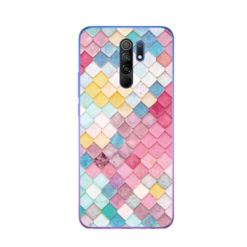 For Redmi 9 Case Soft Silicone Back Cover TPU Case on For Xiaomi Redmi 9 Phone Back Cover Redmi9 6.53 Fundas For Redmi 9 Cases xiaomi leather case card