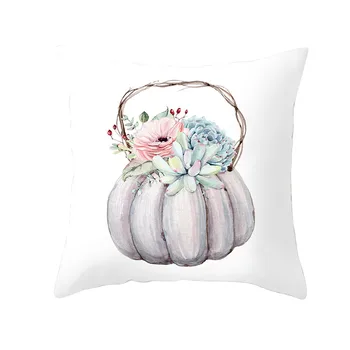 

45x45cm Fall Halloween Pumpkin Pillow Case Waist Throw Cushion Cover Sofa Home Decor Cushion Pillow Case Bedroom Office 2021 New