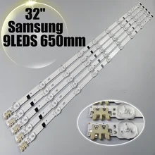 TV LED Bars For Samsung UE32F5300AK UE32F4000AW UE32F5000AK UE32F5030AW UE32F5300AW  LED Backlight Strip Kit 9 Lamp Lens 5 Bands